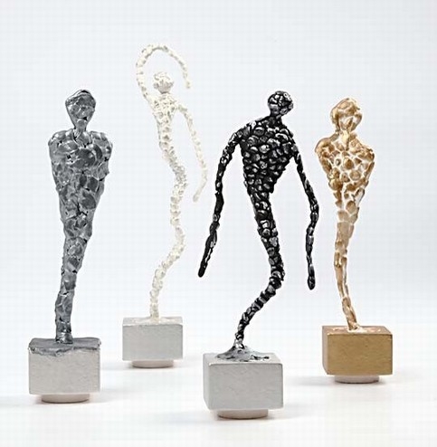 Silk Clay skulpturer på fod