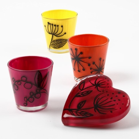 Glas, dekoreret med Glass Ceramic