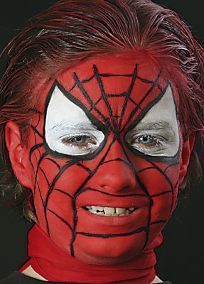 Ansigtsmaling Spider-Man