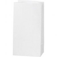 Papirposer, H: 17 cm, str. 6x9 cm, 150 g, hvid, 8stk./ 1 pk.