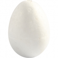Æg, H: 6 cm, hvid, 5stk./ 1 pk.
