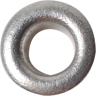 Snøreringe, H: 3 mm, diam. 8 mm, hulstr. 4,8 mm, sølv, 50 stk./ 1 pk.