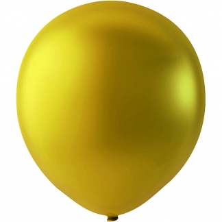 Balloner, runde, diam. 23 cm, guld, 8 stk./ 1 pk.